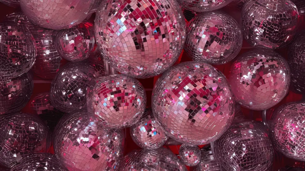 Disco balls background