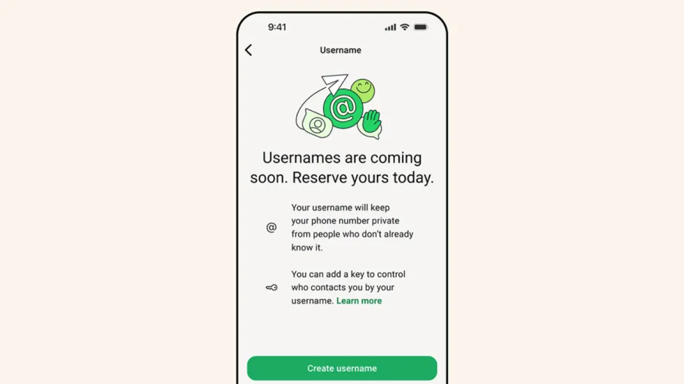 whatsapp news username